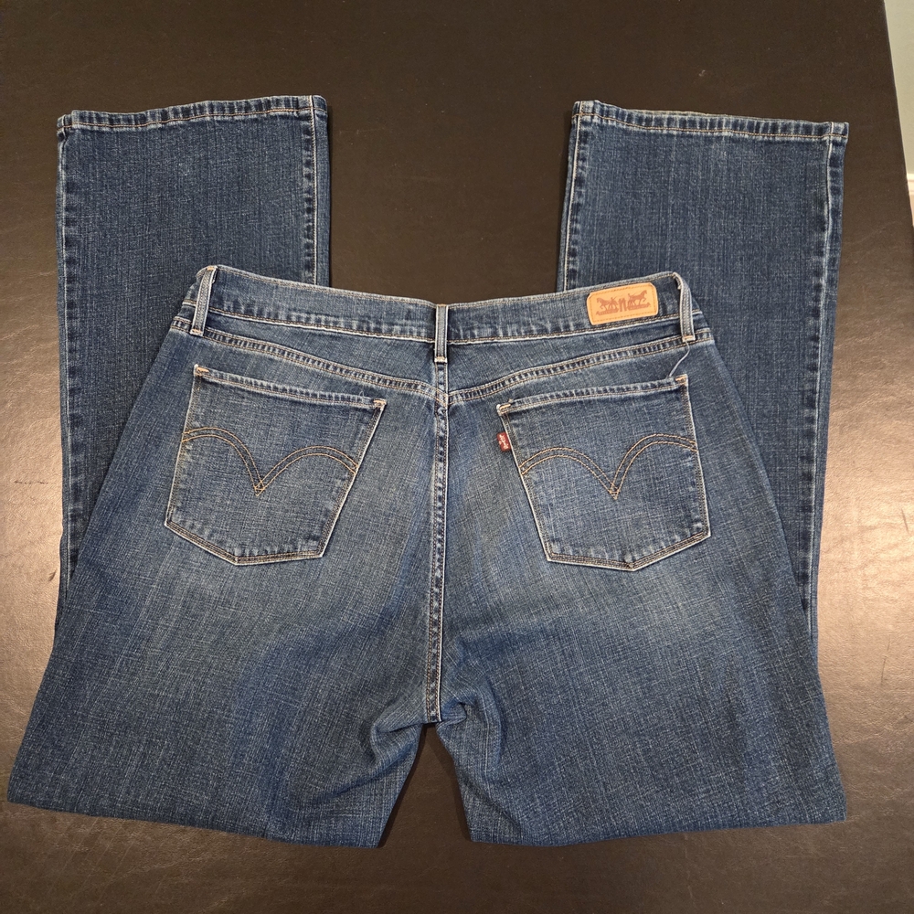 Levi's 515 Bootcut Jeans Size 14 Medium Wash Womans - Picture 4 of 11
